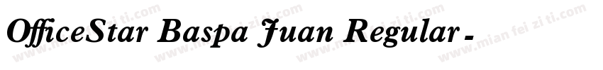 OfficeStar Baspa Juan Regular字体转换